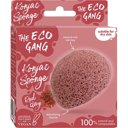 The Eco Gang Konjac Spons - Rode Klei