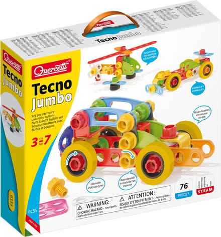 Quercetti Tecno Jumbo Bouwpakket - 72-delig voor 3-7 jaar