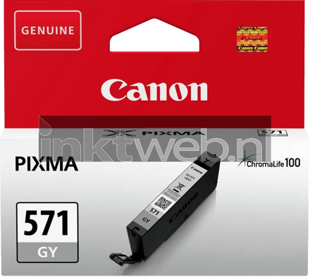 Canon CLI-571GY inktcartridge grijs (origineel)