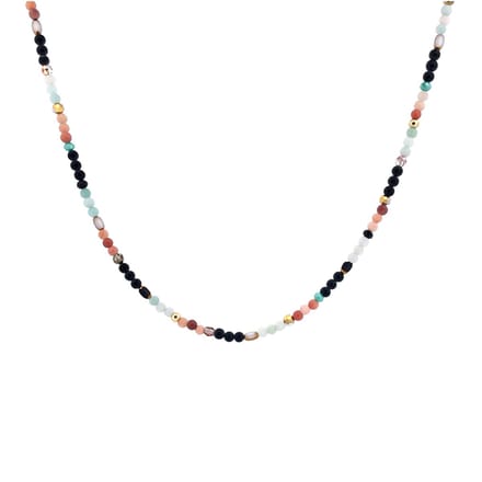 IbizaMen - heren - ketting - edelsteen - gekleurd - amazoniet - aventurijn - 4mm - 50cm