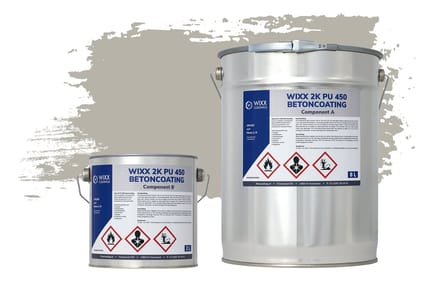 Wixx 2K PU 450 Betoncoating - 5L - RAL 7038 | Agaatgrijs