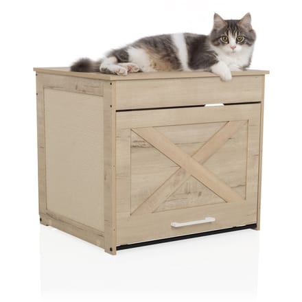 Kattenbench / kattenhol KITTY PAWBOX 1 60x50x53,2 cm eiken hjh LIVING