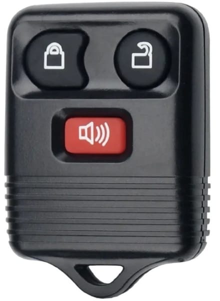 XEOD Autosleutelbehuizing - sleutelbehuizing auto - sleutel - Autosleutel - Afstandsbediening / Geschikt voor: Ford 3 knops sleutel