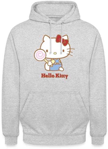Hello Kitty Met Een Lollipop Hoodie Unisex