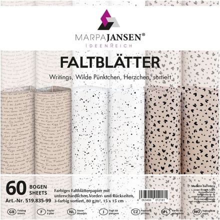 Vouwpapier "With Love"