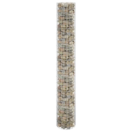vidaXL - Gabion - paal - rond - Ø30x200 - cm - gegalvaniseerd - staal