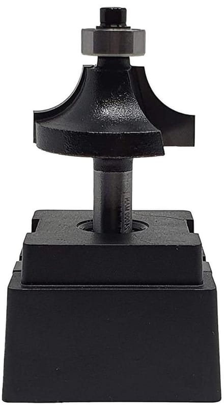 Freessnijder - Rondfrees Bit - Meubelranden Frezen - Met Kogellager - Radius 10 mm - Zilver