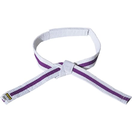 Wit/paars/wit klittenband riem budō kind Kwon
