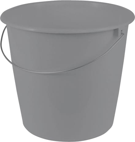 Schoonmaakemmer 'Erik', rond, 10 liter, nordicgrijs