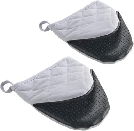 Hittebestendige Ovenhandschoenen met Anti-slip Grip - Set van 2 - 14 cm