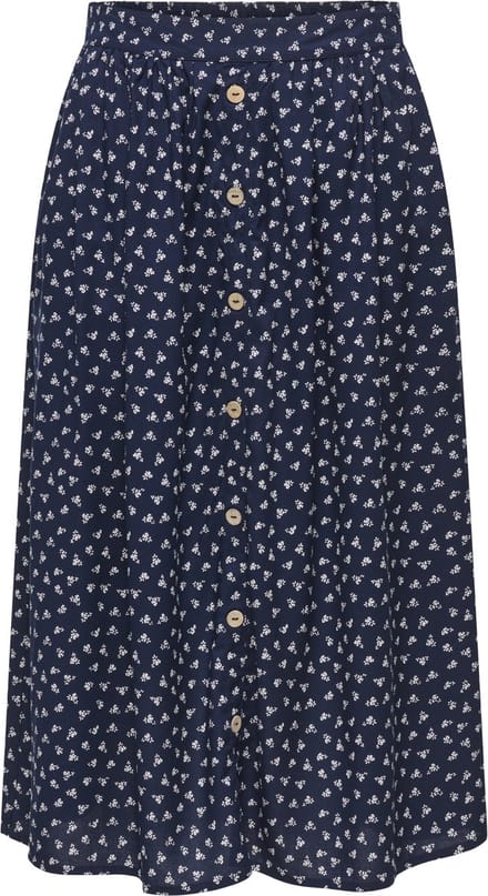 ONLY - ONLMILANO AOP LIFE BUTTON LONG SKIRT WVN - Meisjes - Rokken