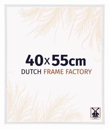 Fotolijst 40x55 cm - Kunststof - Wit Hoogglans - Angers