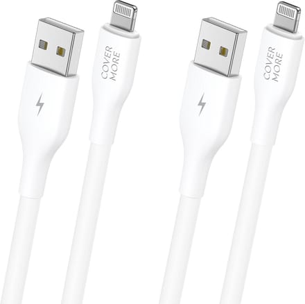 Usb naar Lightning kabel - Oplaadkabel geschikt voor iPhone, iPad en AirPods - 2 stuks - 1m - Wit