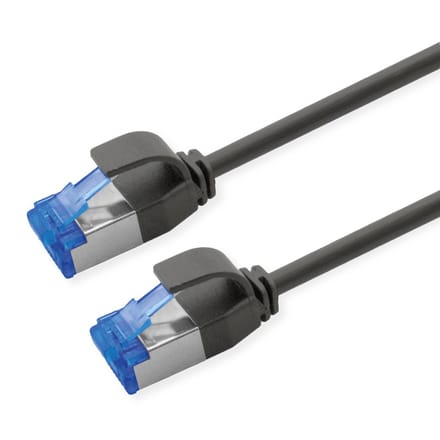 ROLINE Patchkabel Kat.6A (Class EA) S/FTP (PiMF) , LSOH, PoE, zwart, 10 m