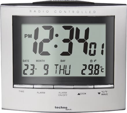Weerstation - Radio gestuurde klok - Datum - Wekkerfunctie - Technoline WT 280