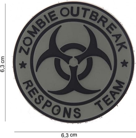 101 Inc Embleem 3D Pvc  4 Zombie Outbreak Respons Team  13008