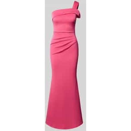 slim fit avondjurk met plooien