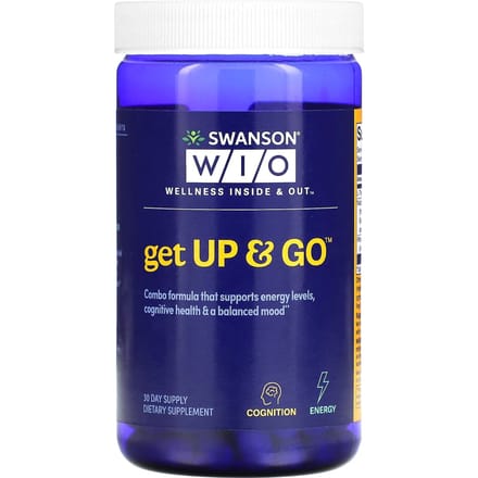 Swanson WIO, Get Up & Go, 60 Gélules Végétales