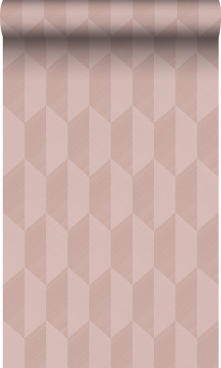 Origin Wallcoverings behang 3D-motief oudroze - 50 x 900 cm - 348032