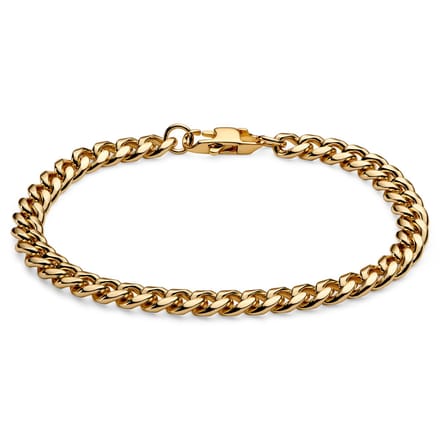 6 mm Goudkleurige Ketting Armband
