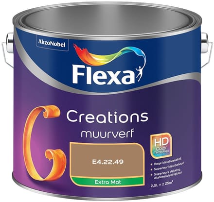 Flexa - Creations Muurverf Extra Mat - E4.22.49 - Mengverf - 2,5 L