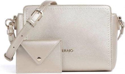 Dames Handtas Schoudertas Crossbody Tas Goudkleurig Vegan Leer