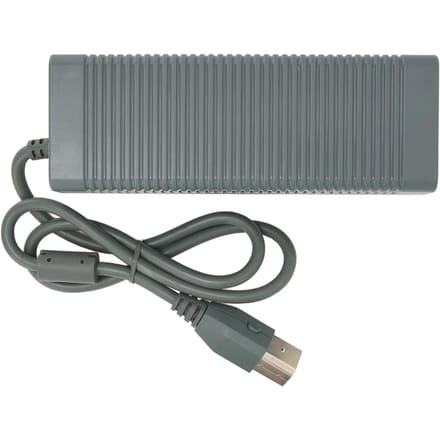 Voor Xbox 360 Stroomadapter Gameconsole Voeding Oplader met Stroomkabel gray