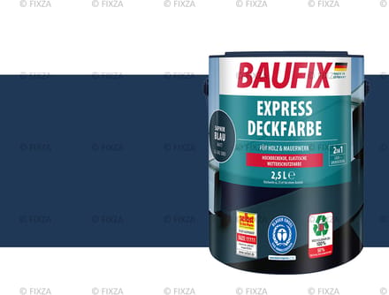 BAUFIX Express Dekkende lakverf saffierblauw 2,5 Liter