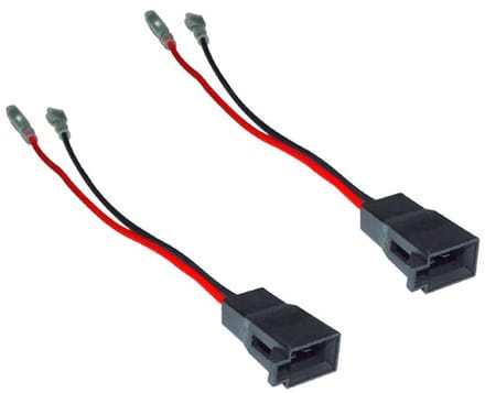 Auto luidsprekeradapter DIN set - 2 stuks luidspreker adapter aansluitkabel voor deurluidsprekers (voor- of achterdeuren)