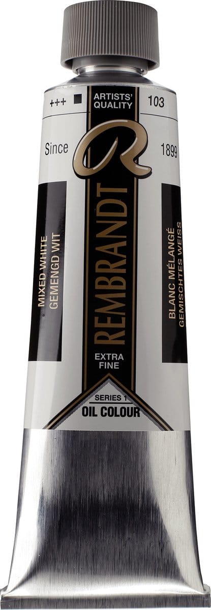 Rembrandt Olieverf Tube 150 ml Gemengd Wit 103