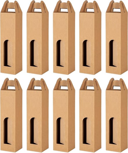 Wijndoos in Open Golf voor 1 Fles 9x9x33 cm
