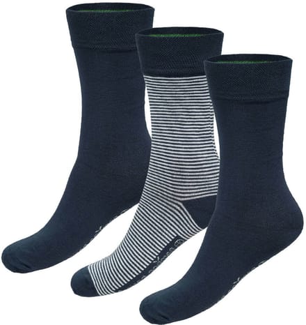 Bamboo Basics Navy Sokken Beau - 3-pack - Maat 47-50 - Bamboe Sokken - Normale Sokken