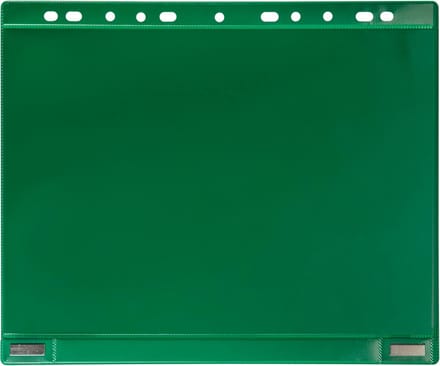 Tarifold geperforeerde showtas, dubbelzijdig magnetisch, groen, pak van 5 stuks