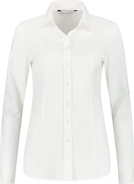 Blouse poplin mix stretch for her