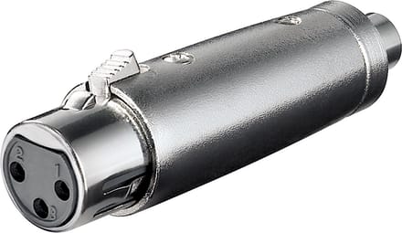 Pro XLR AV / multimedia paneel 3pin XLR F - RCA F