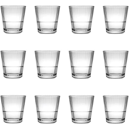Cocktailglazen, whiskey glazen 12 Set - Grande Sunray, 390 ml