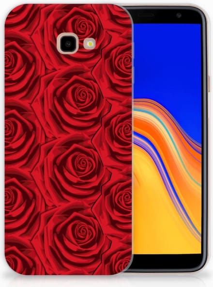 Samsung Galaxy J4 Plus (2018) TPU Case Red Roses