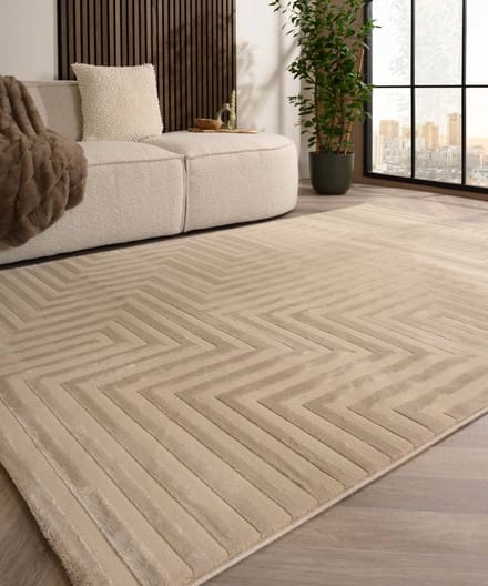 Scandinavisch vloerkleed - Serene Lys beige 120x170