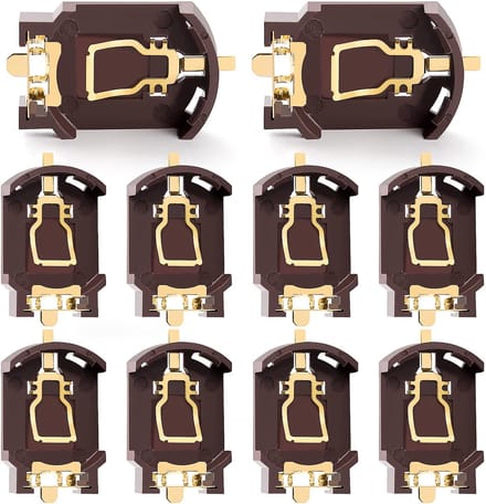 Batterijhouders Knoopcel - SMD Houders - Elektronica Projecten - Horizontaal Ontwerp - 10 Stuks
