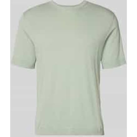 Regular fit gebreid shirt van biologisch katoen model 'TORINO'