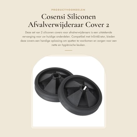 Dailygoods - Siliconen Afvalverwijderaar Cover 2 Stuks