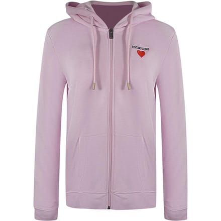 Love Moschino Dames/Dames Hart Logo Full Zip Hoodie (Roze)