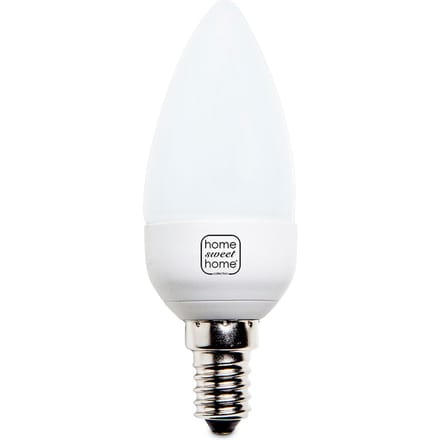 Home Sweet Home - Moderne LED Lichtbron Wit - 6/6/11cm - B35 3W 250lm 2700K - warm wit licht- geschikt voor E14 fitting