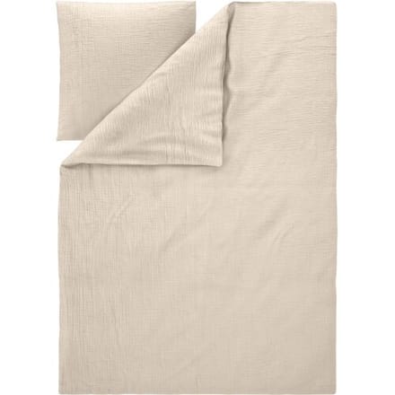 LIVARNO Mousseline dekbedovertrek 140 x 200 cm (Beige)
