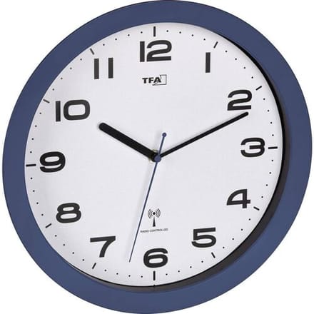 TFA Dostmann 60.3554.05 Wandklok Zendergestuurd 50 mm x 320 mm Rood