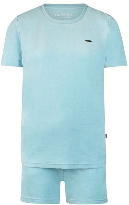 Charlie Choe Shortama Velours N59126-38 Light Blue Light Blue-S