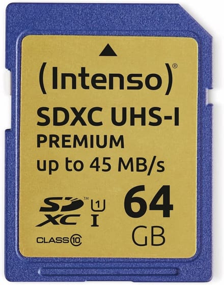 Geheugenkaart 64GB SDXC UHS-I Class 10 voor professionele opnames