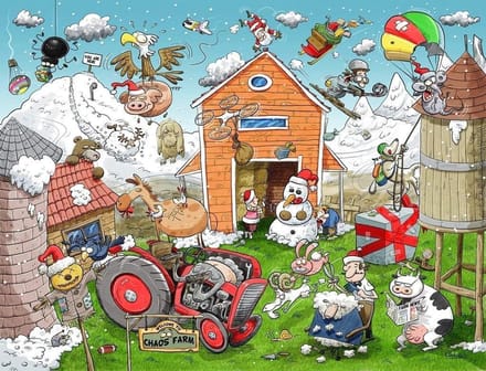 Legpuzzel - Puzzelspel - Ontspanning Thuis - Hilarische Chaos - 500 Stukjes - Kerst