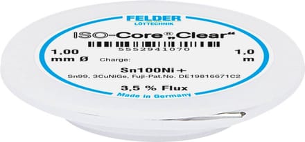 Felder LAttechnik ISOCore Clear Sn100Ni+ Soldeertin Spoel Sn