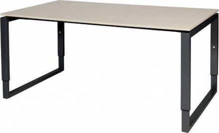 Verstelbaar Bureau - Plus 160x90 Eiken - zwart frame